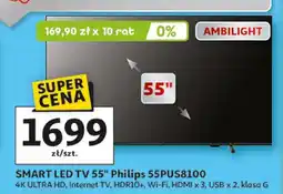 Auchan Smart LED TV 55 55PUS8100 oferta