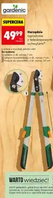 Biedronka Narzędzia ogrodowe z teleskopowymi uchwytami sekator kowadelkowy oferta