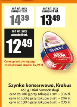 Auchan Szynka konserwowa, Krakus oferta