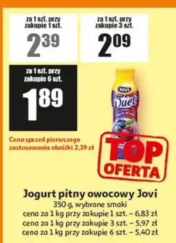 Auchan Jogurt pitny owocowy Jovi oferta
