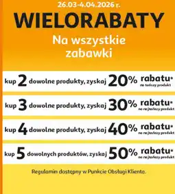 Auchan WIELORABATY Na wszystkie zabawki oferta