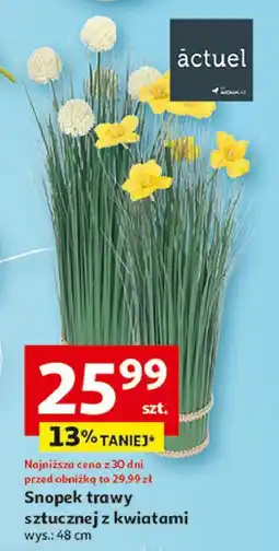 Auchan Snopek trawy z kwiatami 48 cm Actuel oferta