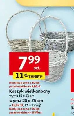 Auchan Koszyk wielkanocny 28 x 35 cm oferta