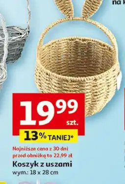 Auchan Koszyk z uszami 18 x 28 cm oferta