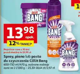 Auchan Pianka do łazienki osad z mydła i prysznica Cillit Bang Aktywna Piana oferta