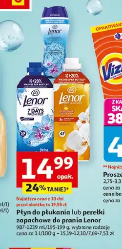 Auchan Perełki zapachowe spring awakening Lenor Unstoppables oferta