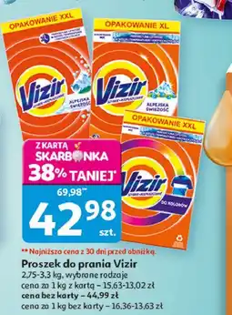 Auchan Proszek do prania alpejska świeżość Vizir oferta