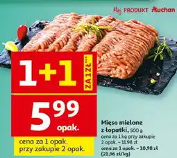 Auchan Mięso mielone z łopatki wieprzowej Auchan oferta