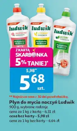 Auchan Płyn do mycia naczyń miętowy Ludwik oferta