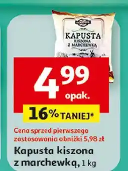 Auchan Kapusta kiszona z marchewką worek Dominik oferta
