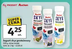 Auchan Jogurt skyr proteinowy wanilia Auchan oferta