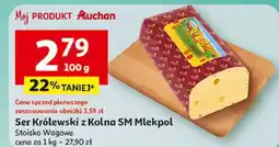 Auchan Ser królewski z kolna Mlekpol oferta