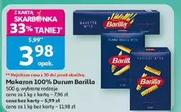 Auchan Makaron fusilli Barilla oferta
