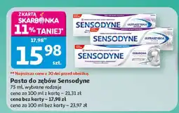 Auchan Pasta do zębów whitening Sensodyne Odbudowa I Ochrona oferta