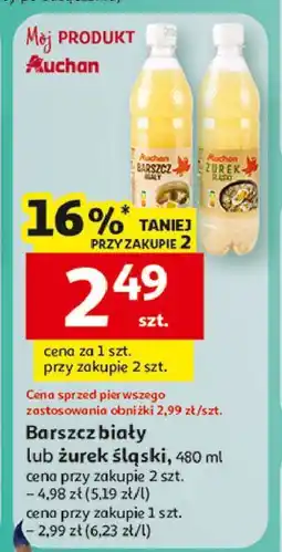 Auchan Żurek Auchan Różnorodne (Logo Czerwone) oferta