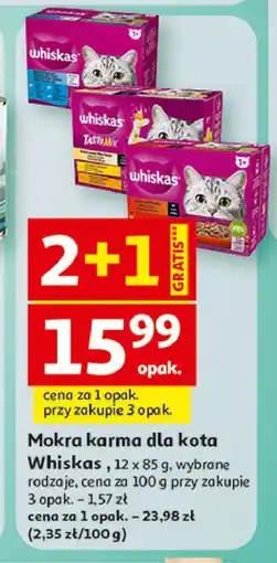 Auchan Karma dla kota klasyczne posiłki w sosie Whiskas oferta