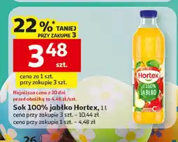 Auchan Sok jabłkowy 100% Hortex oferta