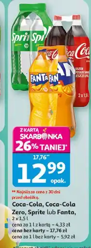 Auchan Napój Coca-Cola Zero oferta