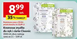 Auchan Mydło w płynie cream linen Cleanic oferta