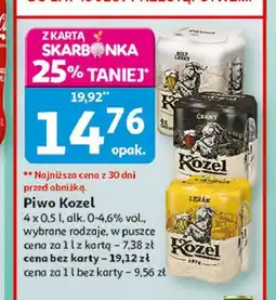 Auchan Piwo Kozel Bily Lehky oferta