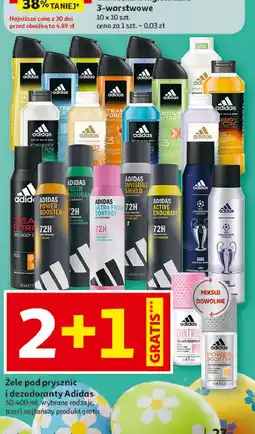 Auchan Żel pod prysznic energy kick Adidas Active Skin & Mind oferta