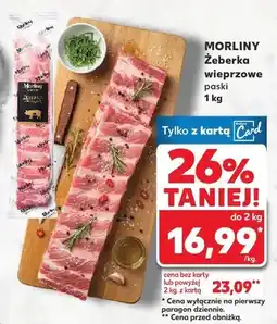 Kaufland Żeberka wieprzowe paski oferta