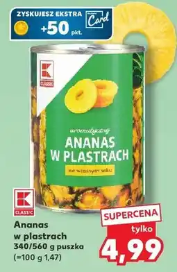 Kaufland Ananas w plastrach oferta