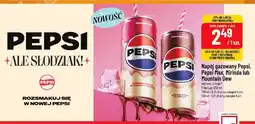 Polomarket Napój gazowany Pepsi, Pepsi Max, Mirinda lub Mountain Dew wybrane rodzaje oferta