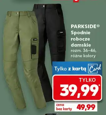 Kaufland Spodnie robocze damskie Parkside oferta