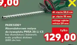 Kaufland Akumulatorowe nożyce do żywopłotu PHSA 20-Li C3 oferta