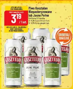 Polomarket Piwo Kasztelan niepasteryzowane lub jasne pełne oferta