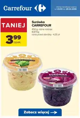 Carrefour Surówka różne rodzaje oferta