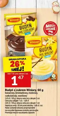 Twój Market Budyń z cukrem bananowy, śmietankowy, malinowy, czekoladowy, waniliowy oferta