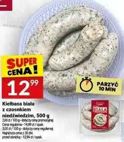 Twój Market Kiełbasa biała z czosnkiem niedźwiedzim oferta