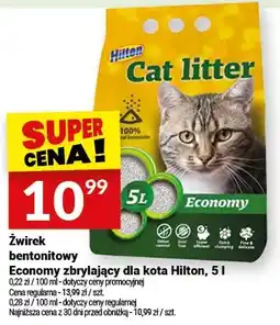 Twój Market Żwirek bentonitowy Economy zbrylający dla kota oferta