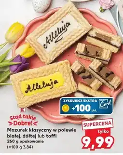 Kaufland Mazurek klasyczny w polewie białej, żółtej lub toffi oferta