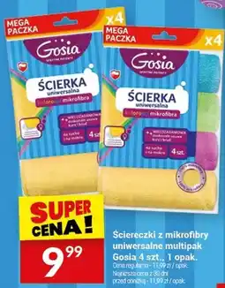 Twój Market Ściereczki z mikrofibry uniwersalne wielopak Gosia 4 szt., 1 opak oferta