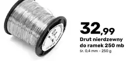 Bricomarche Drut nierdzewny do ramek 250 mb oferta