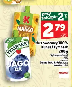 Topaz Mus owocowy Tymbark oferta