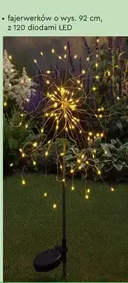 Biedronka Lampa solarna LED fajerwerki oferta