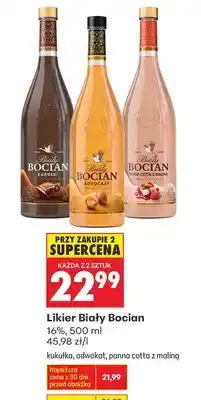 Biedronka Likier Biały Bocian panna cotta z maliną oferta