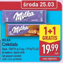 ALDI Czekolada alpine milk oferta