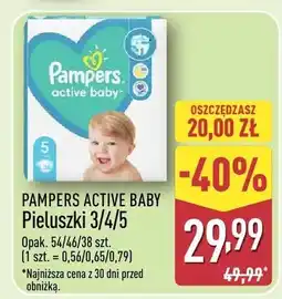 ALDI Pieluszki Active Baby 3 / 4 / 5 oferta
