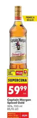 Biedronka Rum Captain Morgan Spiced Gold oferta