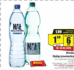 Delikatesy Sezam Woda Nałęczowianka oferta