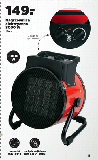 Netto Nagrzewnica elektryczna 3000 W oferta