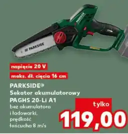 Kaufland PARKSIDE Sekator akumulatorowy PAGHS 20-Li A1 oferta