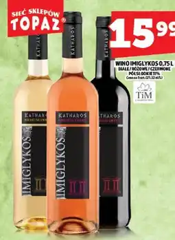 Topaz Wino iMiglykos białe/różowe/czerwone półsłodkie oferta