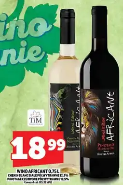 Topaz Wino Africant Chenin Blanc białe półwytrawne 12.5% Pinotage czerwone półwytrawne 13.5% oferta