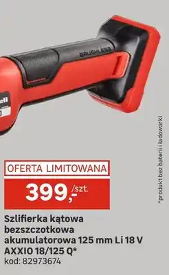 Leroy Merlin Szlifierka kątowa bezszczotkowa akumulatorowa 125 mm Li 18 V AXXIO 18/125 Q+ oferta